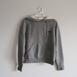 Brunette The Label Womens Grey Sz XS/S Hooded Oversized‎ Pullover Comfy Sweater